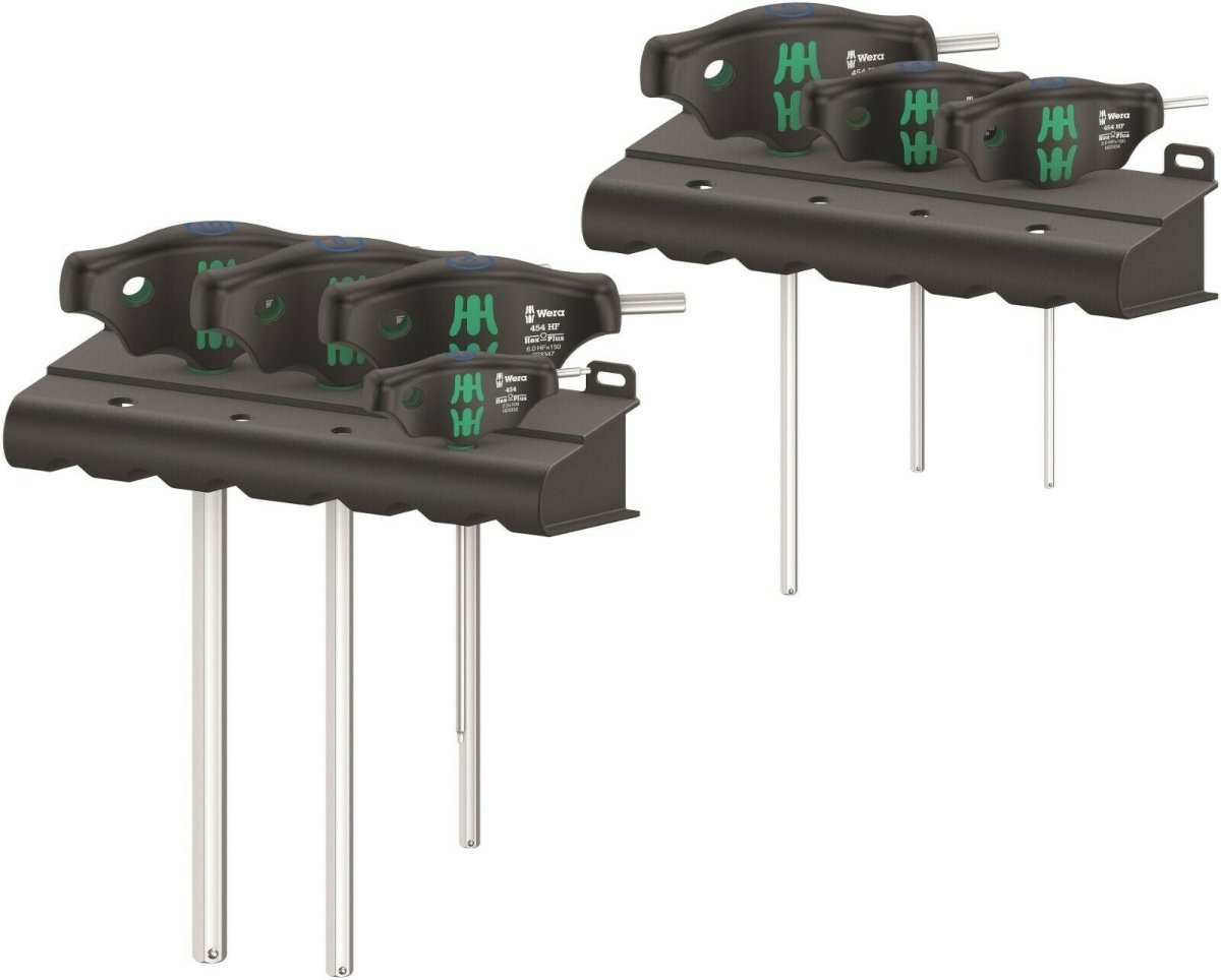 Wera 454/7 HF Set 1 Hex Plus T - Handle Screwdriver Set With Rack 05023450001 - Mr. Tools