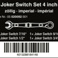 Wera 6001 Joker Switch Ratcheting Combination Wrench Set SAE 4 Piece 05020092001 - Mr. Tools