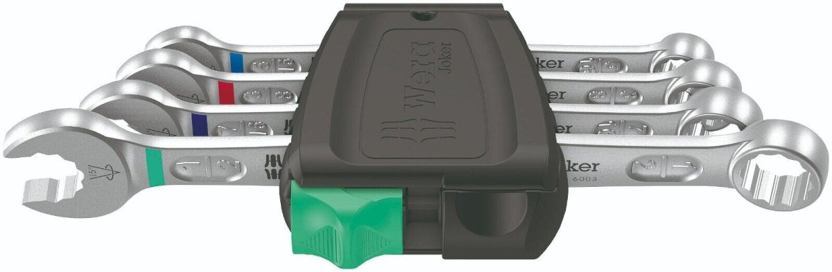 Wera 6003 Joker Combination Wrench Set 4 Piece SAE 05020229001 - Mr. Tools