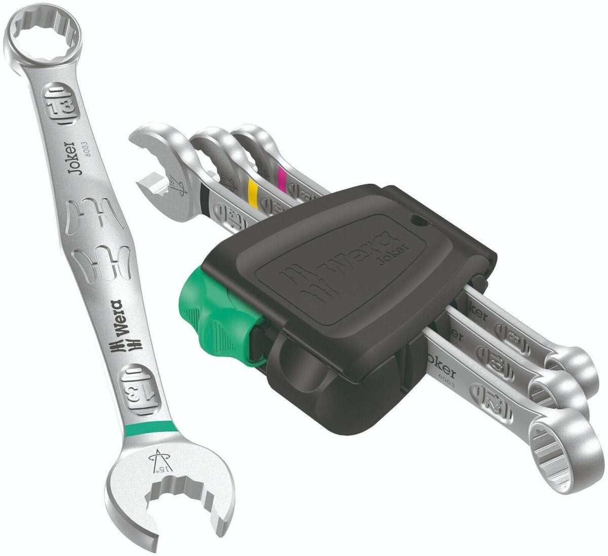 Wera 6003 Joker Combination Wrench Set 4 Pieces Metric 05020228001 - Mr. Tools
