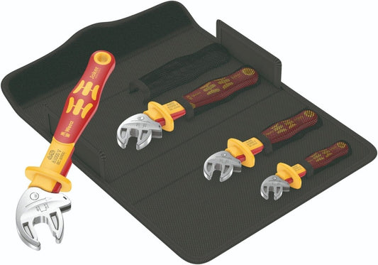Wera 6004 Joker VDE Insulated Self Setting Spanner Wrench Set 05020170001 - Mr. Tools