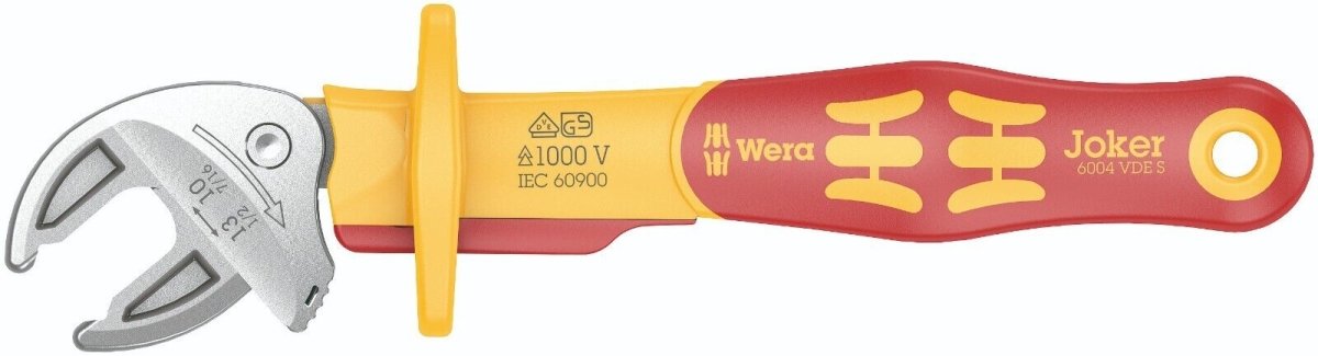 Wera 6004 Joker VDE Insulated Self Setting Spanner Wrench Small 05020151001 - Mr. Tools