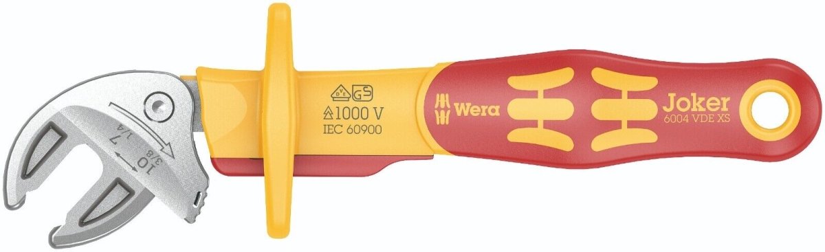 Wera 6004 Joker VDE Insulated Self Setting Spanner Wrench XS 05020150001 - Mr. Tools