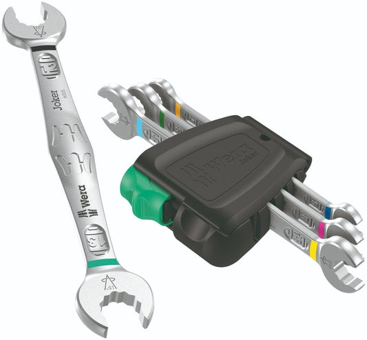 Wera 6005 Joker 4 Set 1 Double Open Ended Wrench Set 4 Pieces Metric 05020314001 - Mr. Tools