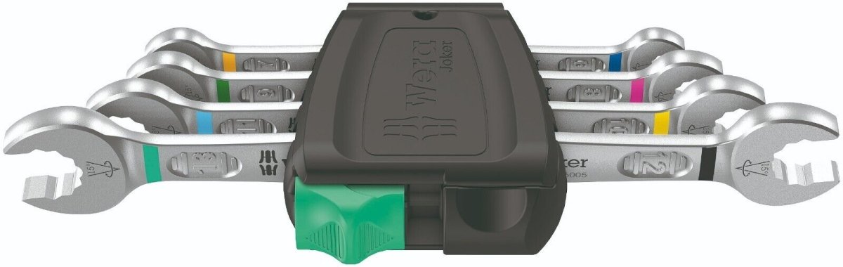 Wera 6005 Joker 4 Set 1 Double Open Ended Wrench Set 4 Pieces Metric 05020314001 - Mr. Tools