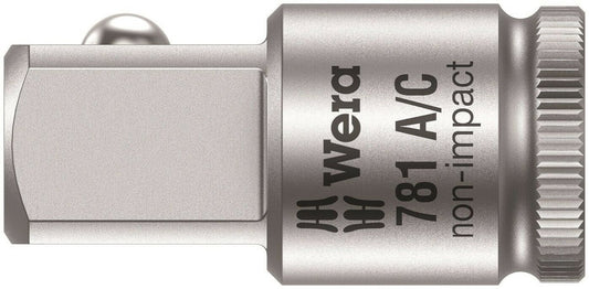 Wera 781 A/C Socket Wrench Adapter 1/4" to 1/2" Drive 05042671001 - Mr. Tools