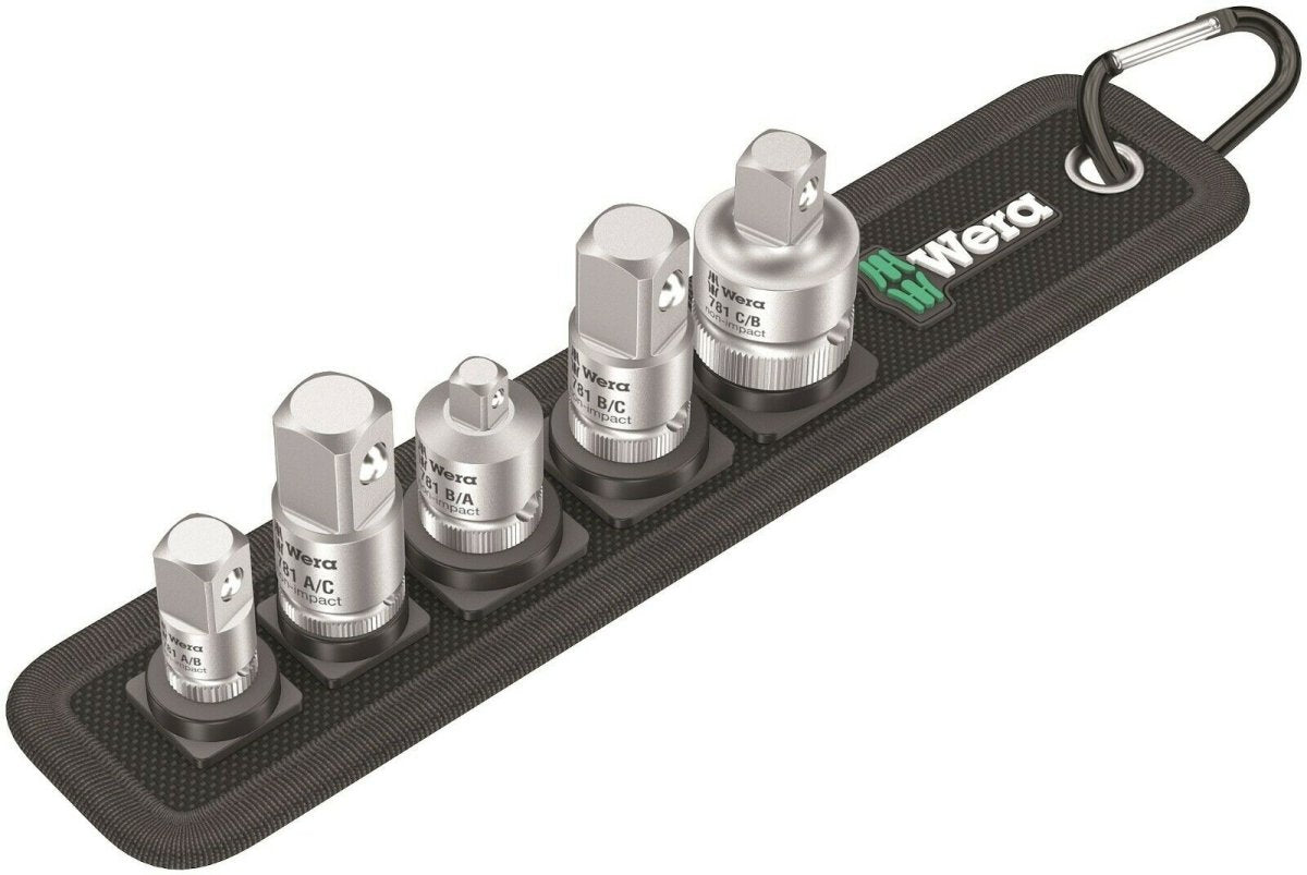 Wera 781/5 Set 1 Socket Wrench Adapter Set 05042680001 - Mr. Tools