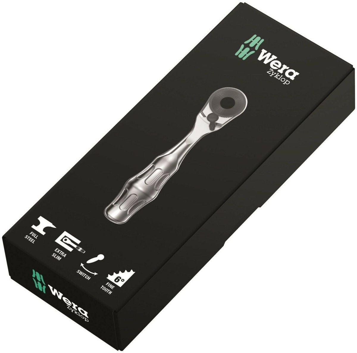 Wera 8001 A Zyklop Mini 1 Bit Ratchet Socket Wrench 1/4" Drive 05073230001 - Mr. Tools