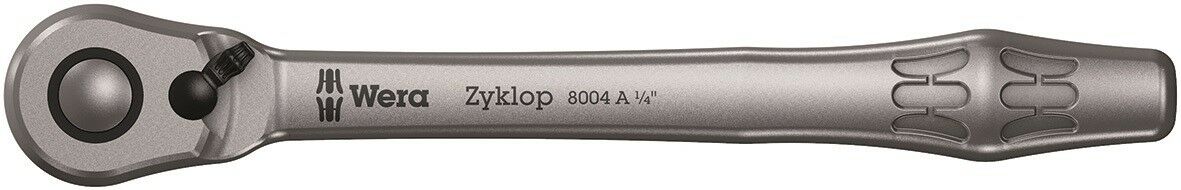 Wera 8004 A Zyklop Metal Ratchet With Switch Lever 1/4" Drive 05004004001 - Mr. Tools