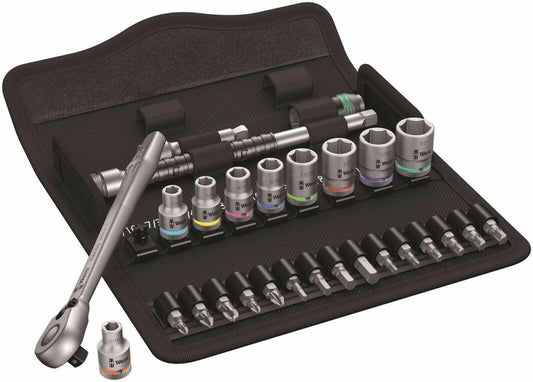 Wera 8100 SA 11 Zyklop Metal Switch Socket Wrench Set 1/4" Drive SAE 05004021001 - Mr. Tools