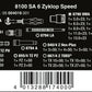 Wera 8100 SA 6 Zyklop Speed Ratchet Set 1/4" Drive Metric 05004016001 - Mr. Tools