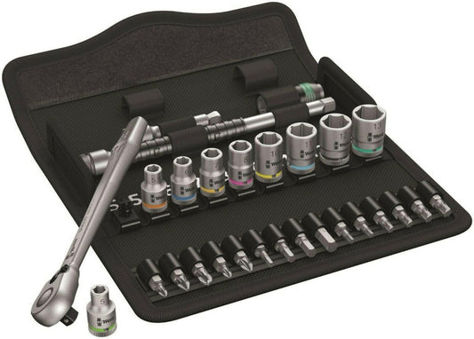 Wera 8100 SA 8 Zyklop Metal Switch Socket Set 1/4" Drive Metric 05004018001 - Mr. Tools