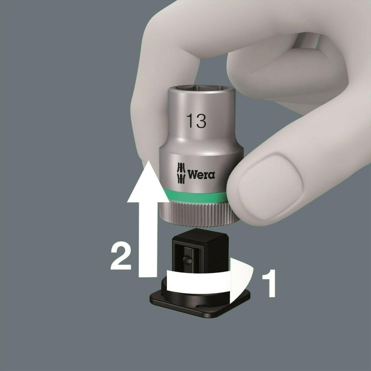 Wera 8100 SA 8 Zyklop Metal Switch Socket Set 1/4" Drive Metric 05004018001 - Mr. Tools