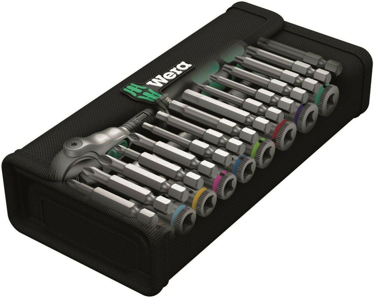Wera 8100 SA 9 Zyklop Speed Ratchet Set 1/4" Drive SAE 05004019001 - Mr. Tools