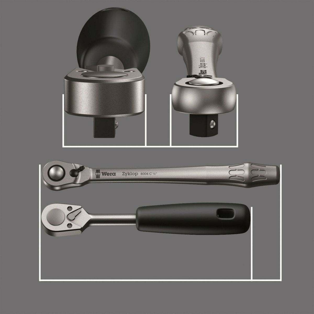 Wera 8100 SB 8 Zyklop Metal Switch Ratchet Set 3/8" Drive Metric 05004048001 - Mr. Tools