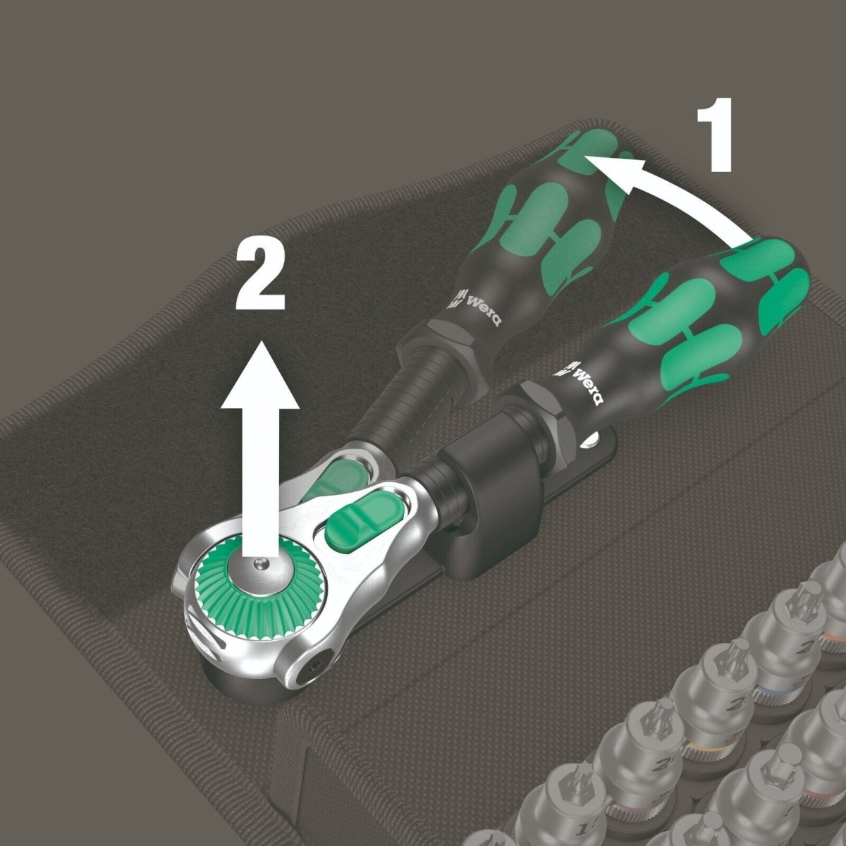 Wera 8100 SB All In Zyklop Speed Ratchet Set HF 3/8" Drive Metric 05003536001 - Mr. Tools
