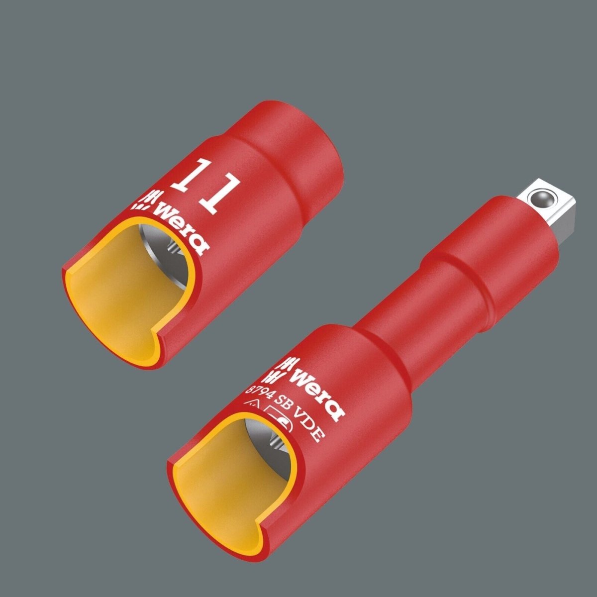 Wera 8100 SB VDE Insulated Socket Wrench Set 3/8" Drive 17 Pieces 05004970001 - Mr. Tools