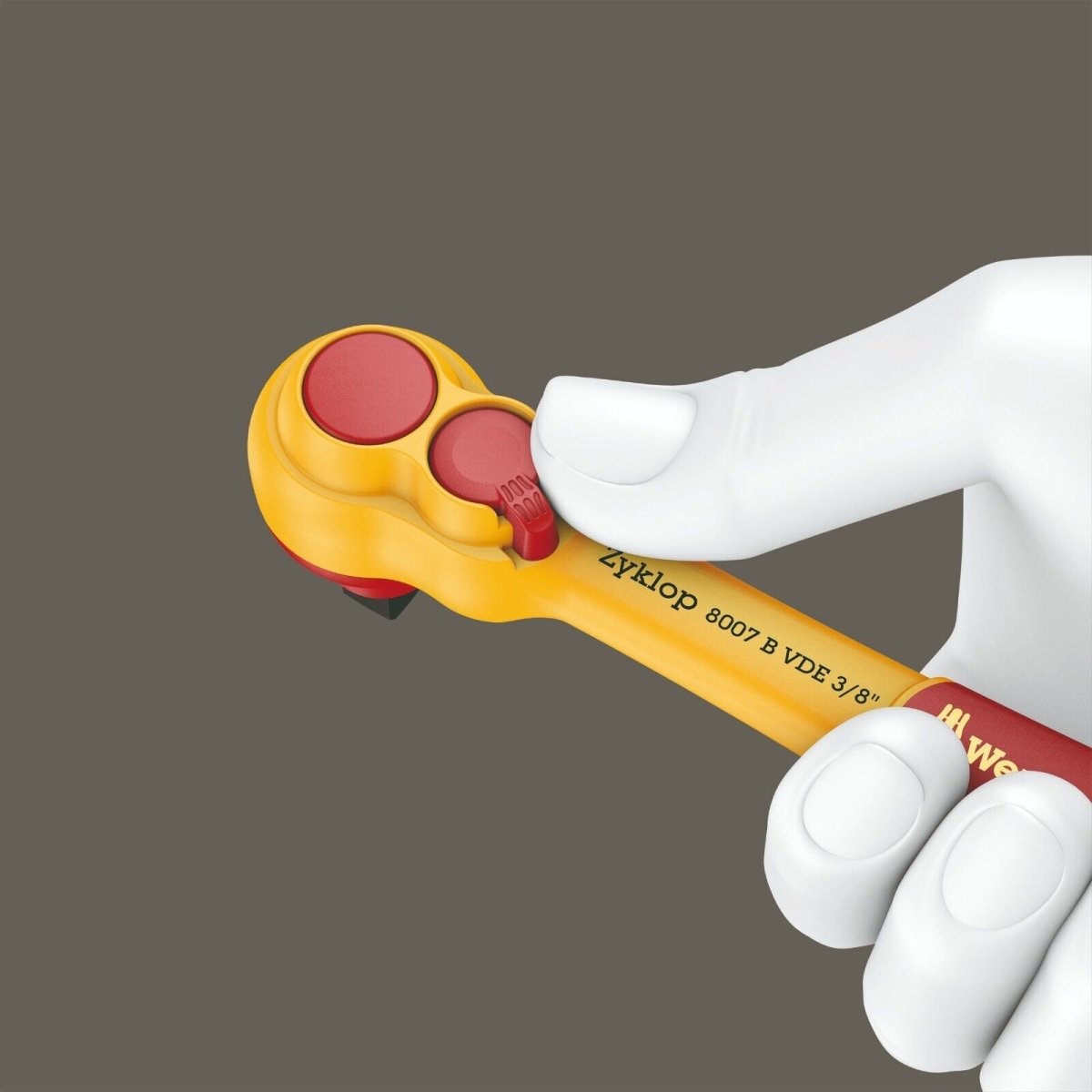 Wera 8100 SB VDE Insulated Socket Wrench Set 3/8" Drive 17 Pieces 05004970001 - Mr. Tools