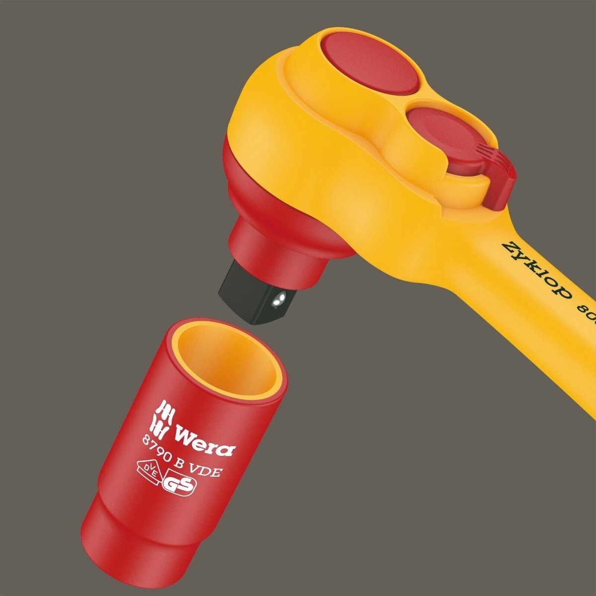 Wera 8100 SB VDE Insulated Socket Wrench Set 3/8" Drive 17 Pieces 05004970001 - Mr. Tools