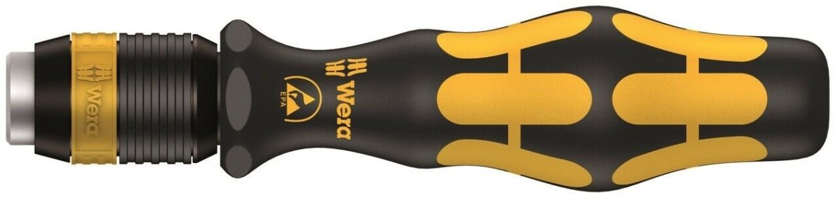 Wera 813 R ESD Kraftform Kompakt Screwdriver With Rapidaptor Chuck 05051273001 - Mr. Tools