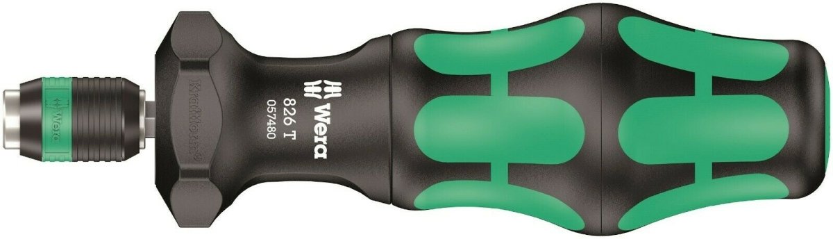 Wera 826 T Kraftform Kompakt Turbo 1 Screwdriver 05057480001 - Mr. Tools