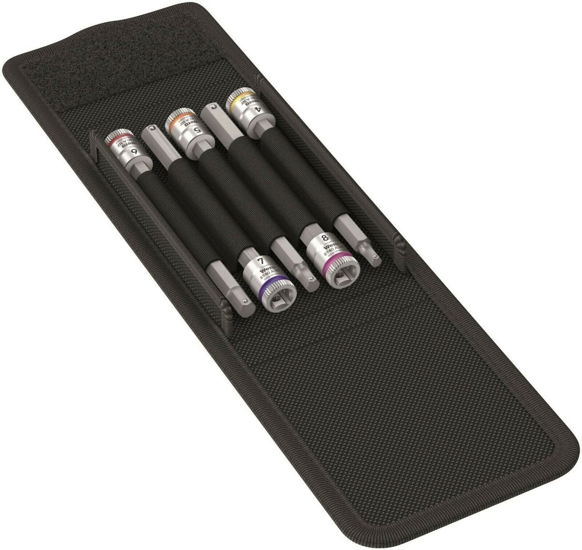 Wera 8740 A HexPlus HF 1 Zyklop Socket Set 1/4" Drive 5 Piece 05003345001 - Mr. Tools