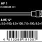 Wera 8740 A HexPlus HF 1 Zyklop Socket Set 1/4" Drive 5 Piece 05003345001 - Mr. Tools