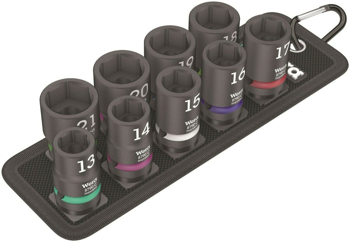 Wera 8790 Belt C Impaktor 1 Socket Set 1/2" Drive Metric 05004580001 - Mr. Tools