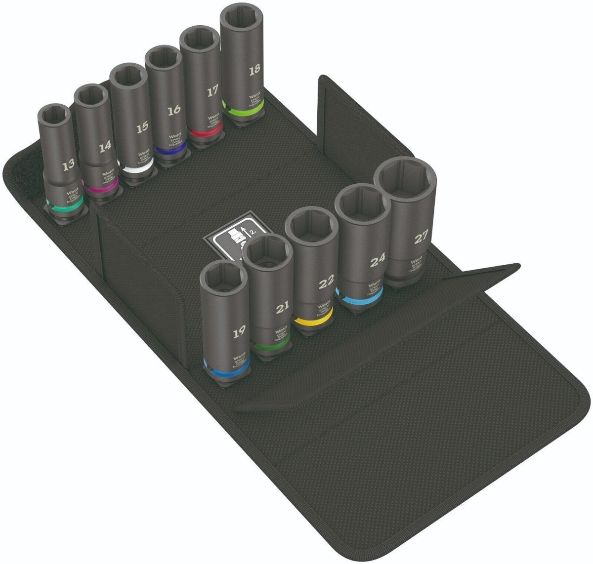 Wera 8790 C Impaktor Deep Set 1 Socket Set 1/2" Drive Metric 05004841001 - Mr. Tools