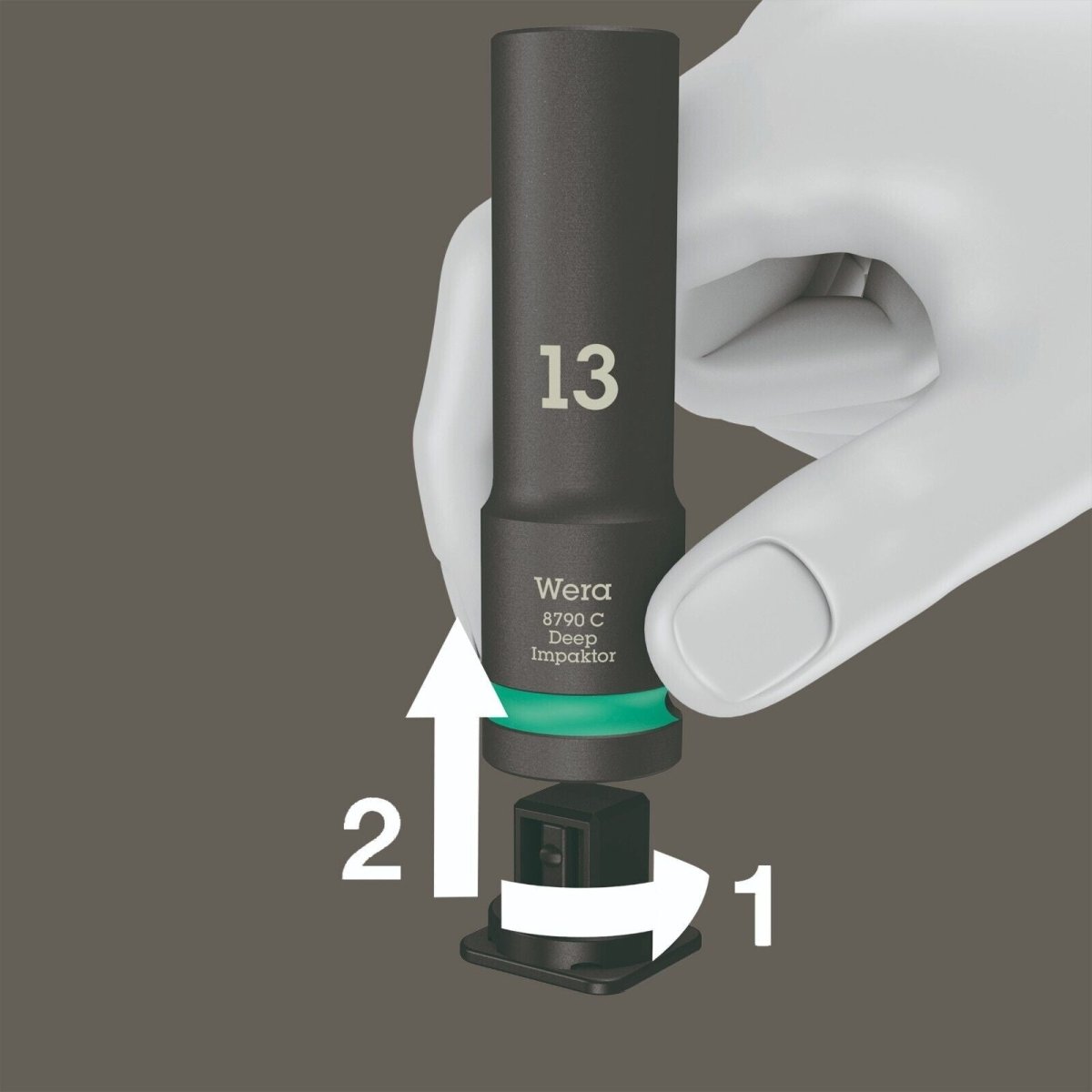 Wera 8790 C Impaktor Deep Set 1 Socket Set 1/2" Drive Metric 05004841001 - Mr. Tools