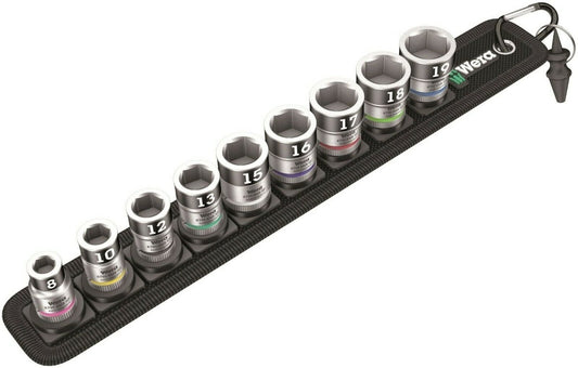 Wera 8790 HMB HF Belt B 1 Socket Set 3/8" Drive Metric 10 Pieces 05003970001 - Mr. Tools