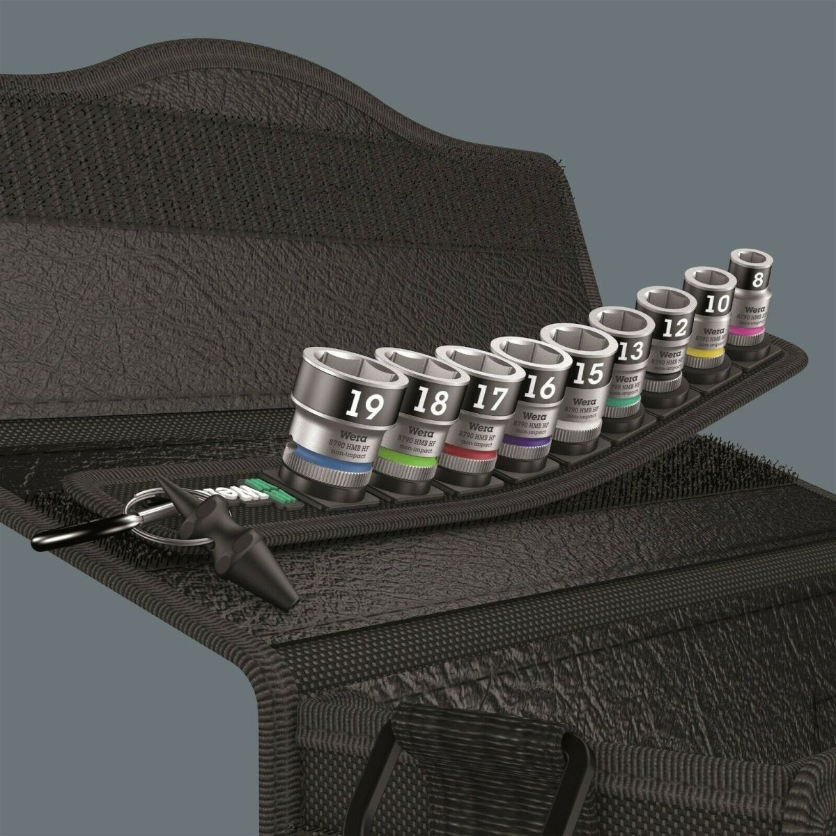 Wera 8790 HMB HF Belt B 1 Socket Set 3/8" Drive Metric 10 Pieces 05003970001 - Mr. Tools