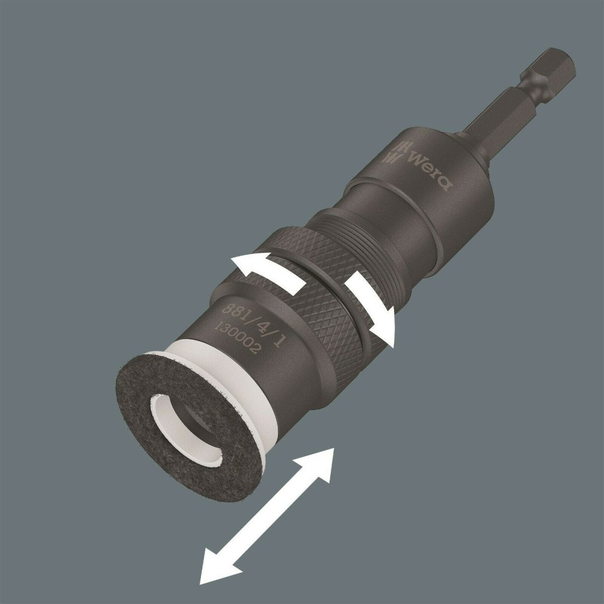 Wera 881/4/1 SB Bit Holder With Variable Depth Limiter 05130002001 - Mr. Tools
