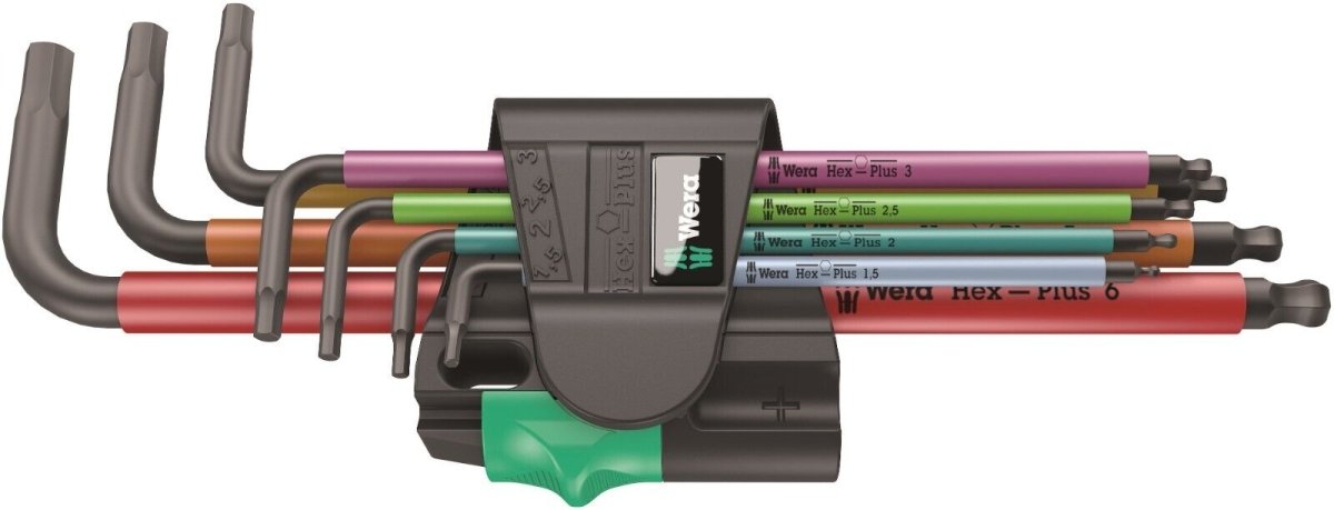 Wera 950/7 Hex - Plus Magnet 1 L - Key Set 7 Piece Metric 05022534001 - Mr. Tools