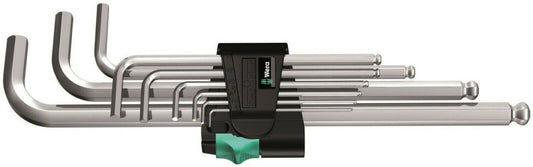 Wera 950/9 Hex - Plus 1 L - Key Set Chrome Plated Metric 9 Pieces 05022087001 - Mr. Tools