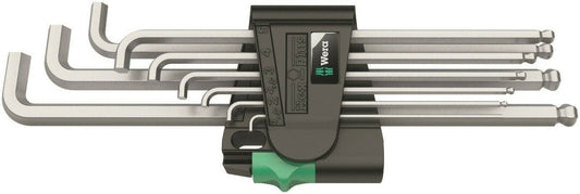 Wera 950/9 Hex - Plus 4 L - Key Set Chrome Plated Metric 9 Pieces 05073594001 - Mr. Tools