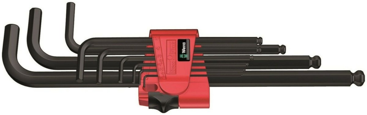 Wera 950/9 Hex - Plus 6 SB L - Key Set Metric 9 Pieces 05073596001 - Mr. Tools