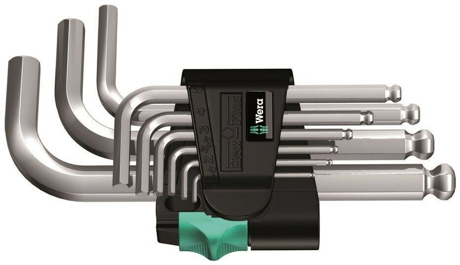 Wera 950/9 Hex - Plus L - Key Set 9 Piece Metric 05133163001 - Mr. Tools