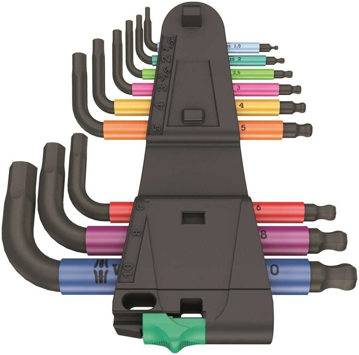 Wera 950/9 Hex - Plus Multicolor 2 L - Key Set Metric 05133164001 - Mr. Tools