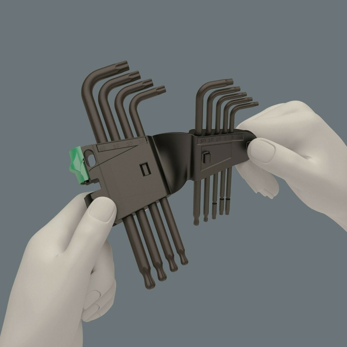 Wera 967/9 TX 1 TORX® L - Key Set With Ball End 9 Pieces 05024242001 - Mr. Tools