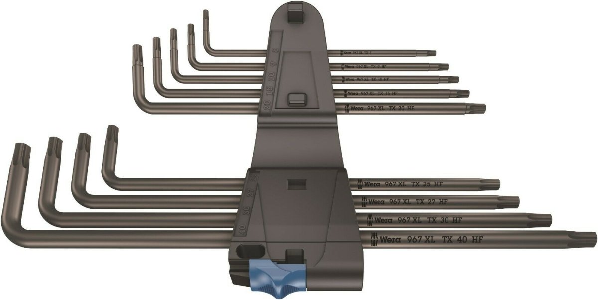 Wera 967/9 TX XL HF 1 TORX® L - Key Set With Holding Function 9 Pieces 05024450001 - Mr. Tools