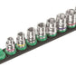 Wera B 4 Zyklop Magnetic Rail Socket Set 3/8" Drive 9 Pieces Metric 05005430001 - Mr. Tools