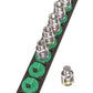 Wera B Zyklop Magnetic Rail Socket Set 3/8" Drive 9 Pieces SAE 05005450001 - Mr. Tools