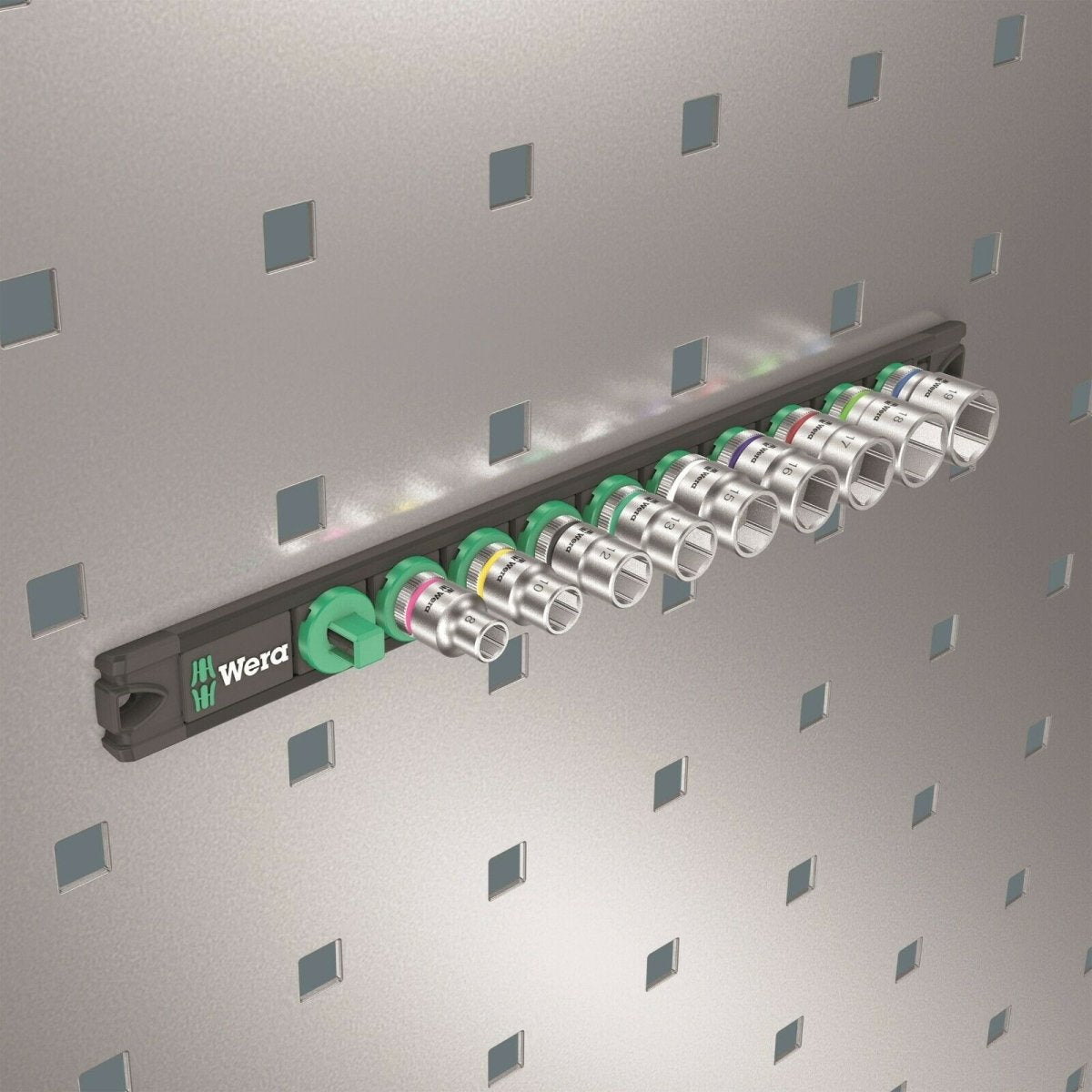 Wera B Zyklop Magnetic Rail Socket Set 3/8" Drive 9 Pieces SAE 05005450001 - Mr. Tools