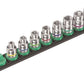 Wera B Zyklop Magnetic Rail Socket Set 3/8" Drive 9 Pieces SAE 05005450001 - Mr. Tools