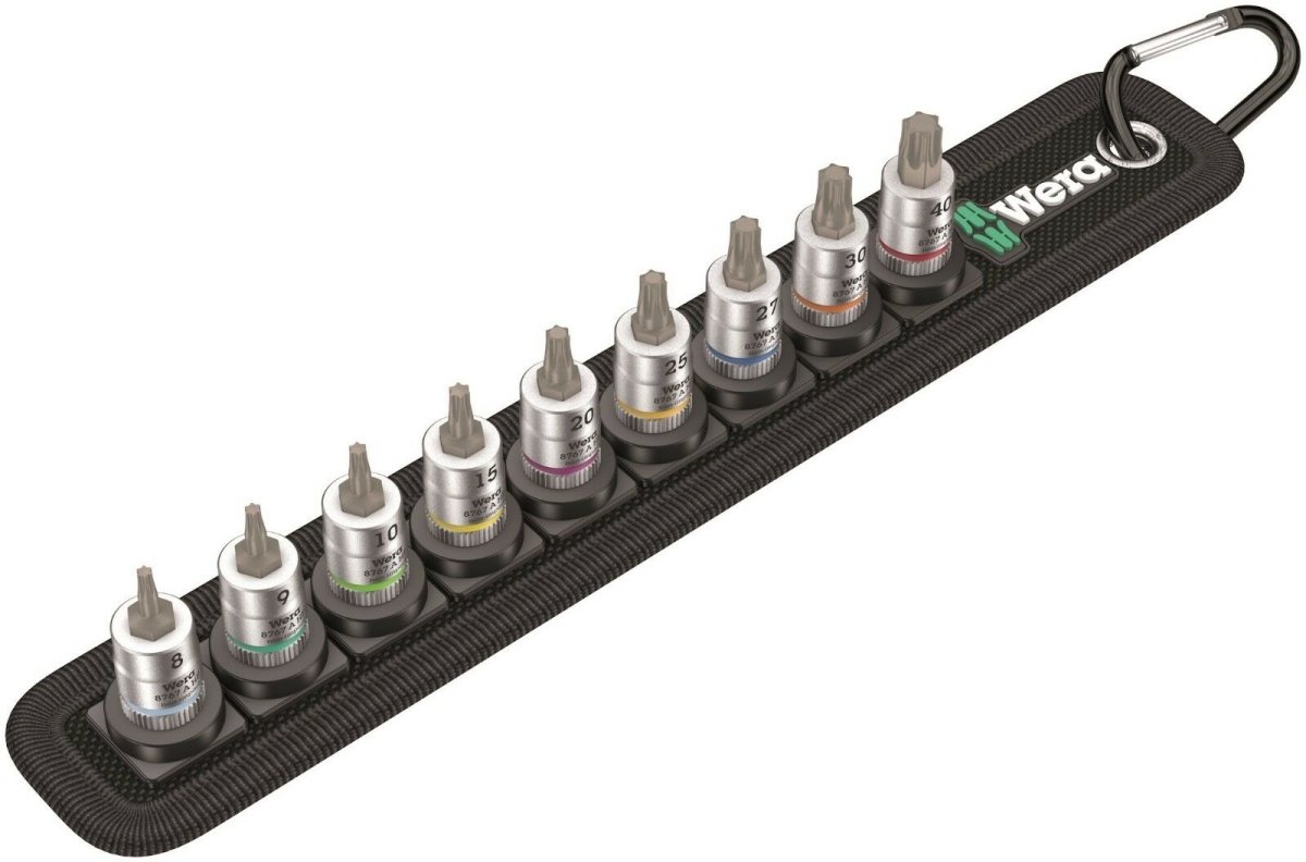 Wera Belt A 3 TORX® HF Zyklop Socket Set With Holding Function 1/4" 05003882001 - Mr. Tools