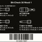 Wera Bit Check 30 Wood 1 Bits Assortment Set 30 Piece 05057433001 - Mr. Tools
