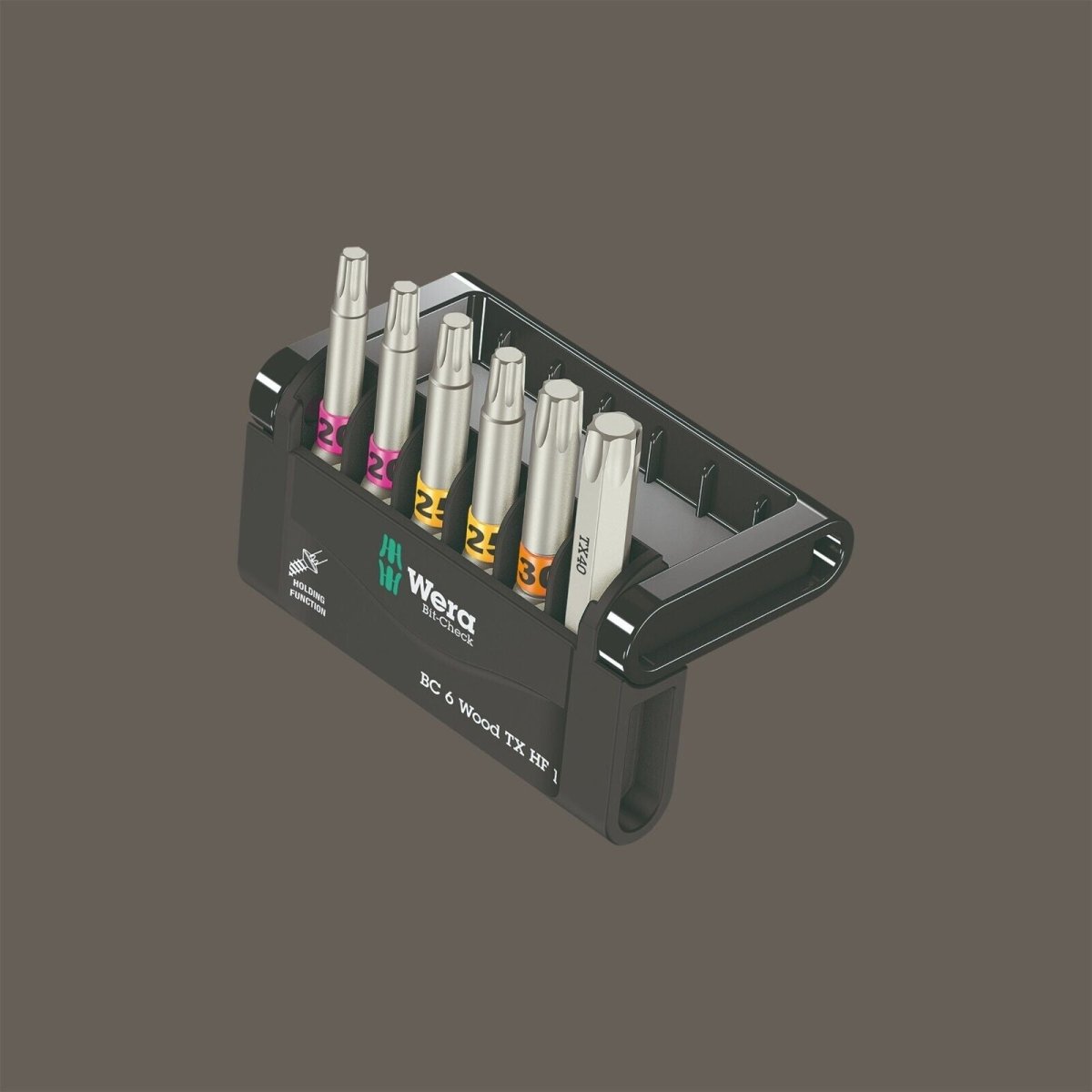 Wera Bit - Check 6 Wood TX HF 1 TORX® Bit Set 6 Pieces 05056470001 - Mr. Tools
