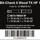 Wera Bit - Check 6 Wood TX HF 1 TORX® Bit Set 6 Pieces 05056470001 - Mr. Tools