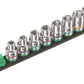 Wera C 1 Zyklop Magnetic Socket Rail Set 1/2" Drive 9 Pieces SAE 05005480001 - Mr. Tools